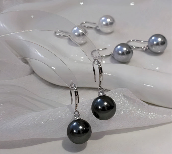 Dark Pearl Earrings