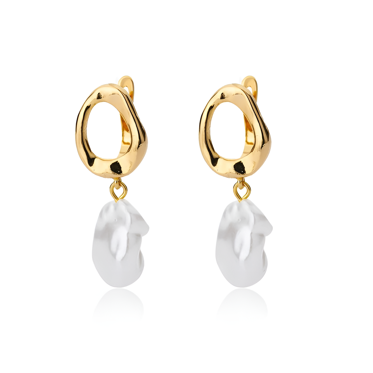 Modern Baroque Pearl Earrings