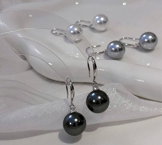 Dark Pearl Earrings