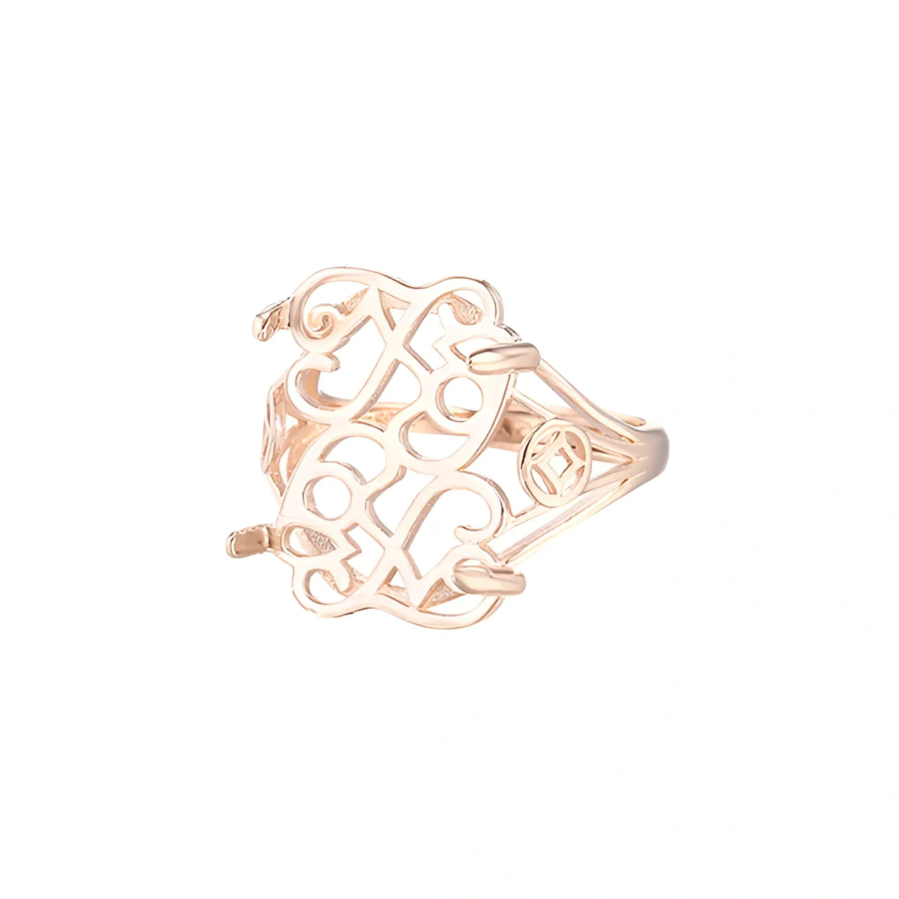 Vintage Style Openwork Gold Ring
