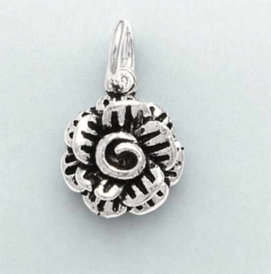 Vintage Silver Flower Earrings