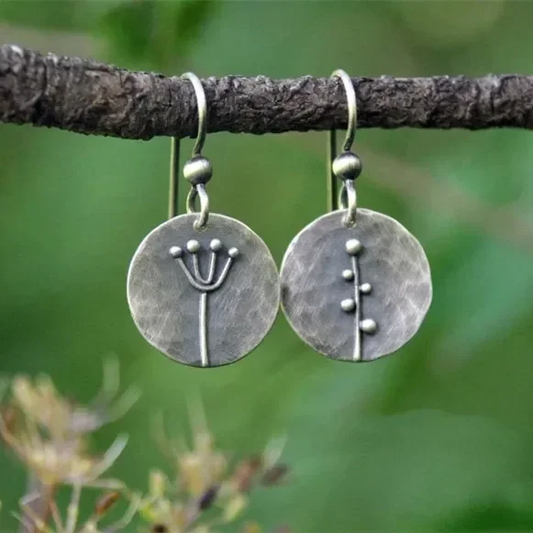 Vintage Rounded Plated Earrings